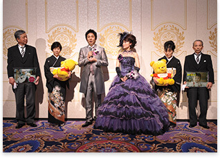 結婚式での両親贈呈用として、サンクスボード